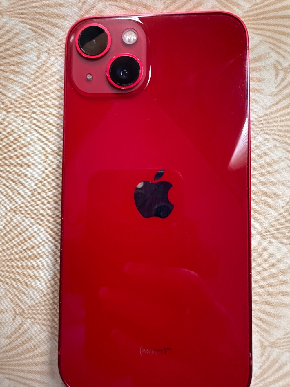 iPhone 13 Blocked by AT&T Red Gloss Smartphone Back Panel 128 gb good condition.